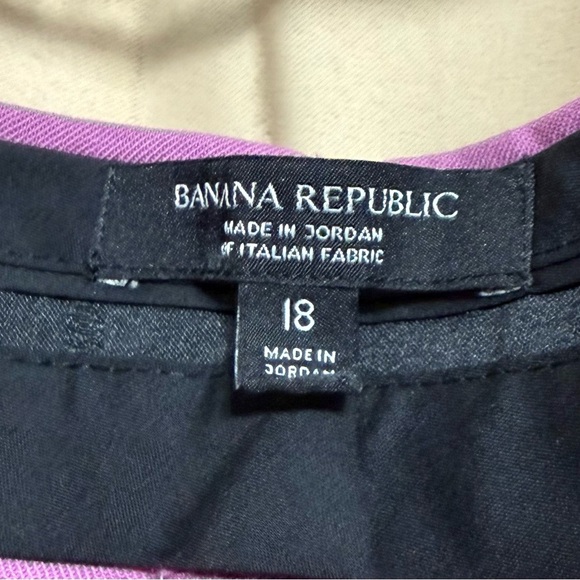 Banana Republic Siena Straight Italian Wool Pants - Marzotto Mill - Orchid - EUC - Picture 8 of 16